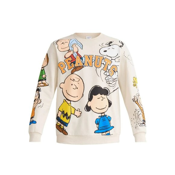 Peanuts Charlie Brown Group Characters Mens Graphic Sweatshirt XL 46-48 Snoopy - Picture 2 of 12
